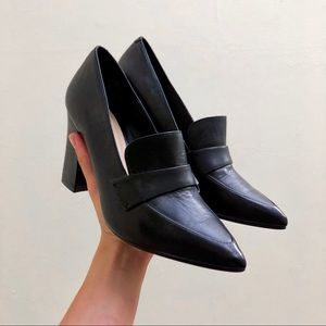 Nine west block heel loafer